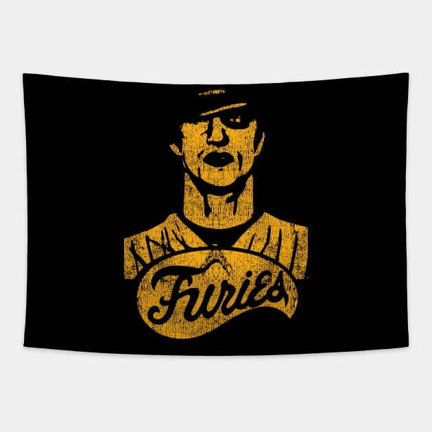 Baseball Furies ORANGE VINTAGE Tapestry by DKornEvs