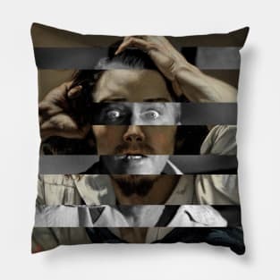 The Desperate Man by Gustave Courbet and James Stewart in the movie Vertigo Pillow