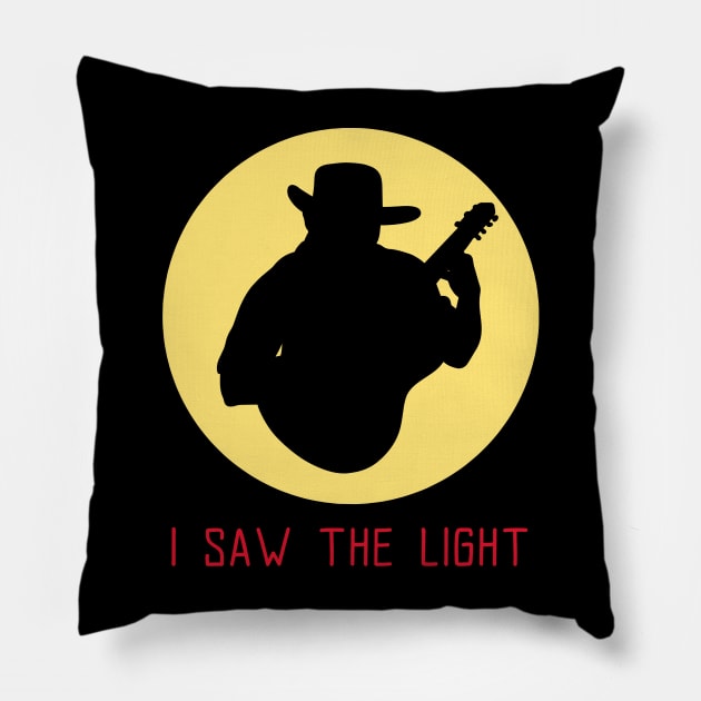 I SAW THE LIGHT Pillow by BVHstudio