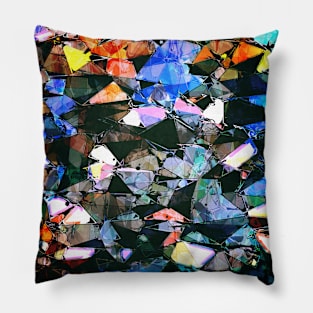 Abstract Stained Glass Pillow