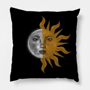 Part sun & Part moon Pillow