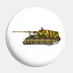 Panzerpicture Nashorn tank destroyer Pin