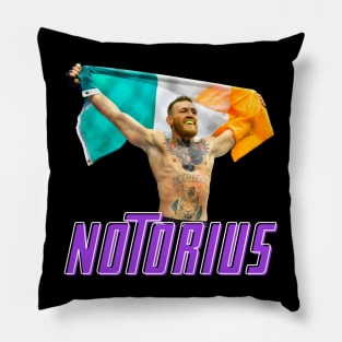 CONOR MCGREGOR NOTORIUS UFC IRELAND FLAG Pillow