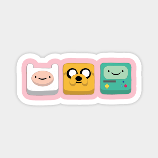 Jake, Finn and Bmo Magnet