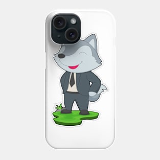 Wolf Groom Tie Wedding Phone Case