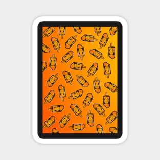 Screamsicle (pattern) (orange) Magnet