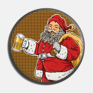 Christmas Santa Beer Drinking Pin