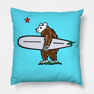 Cali Bear Surfer Pillow