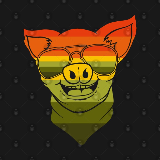 Vintage Pig Bandana by Dojaja