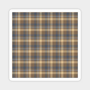 Tartan - Brown, Blue and Sand colors Magnet