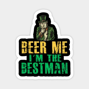 FUNNY BEER ME I'M THE BESTMAN Magnet