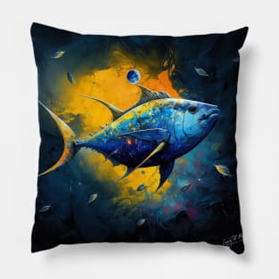 Sportfishing In Space Pillow