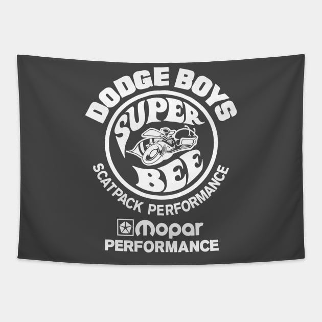 Dodge Boys Scatpack Performance Super Bee Tapestry by DCMiller01