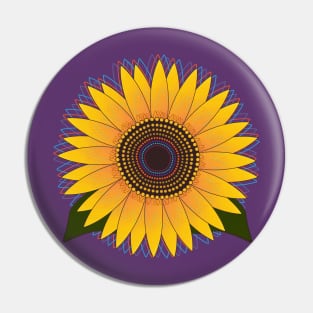 Sunny Sunflower Pin