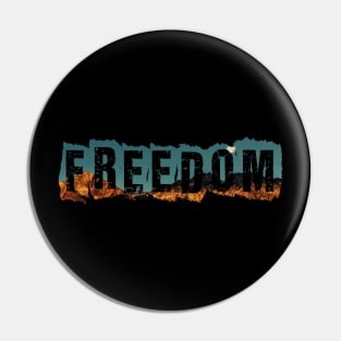 Freedom is the key to be happy (Moon) Pin