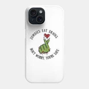 Zombies Eat Brains Funny Halloween Zombie Designs Phone Case