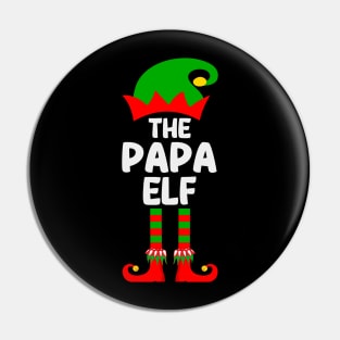 Papa Elf Matching Family Group Christmas Party Pajama Pin
