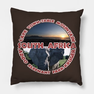 South Africa Wildlife and Places Pillow