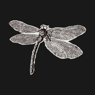 Dragonfly woodcut T-Shirt