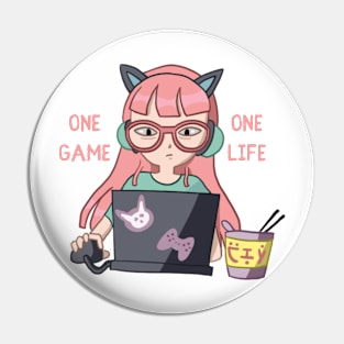 Game girl Pin