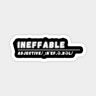 Word Ineffable Magnet
