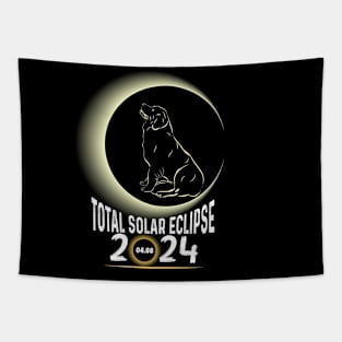 Solar Eclipse 2024 Shirt Total Eclipse April 8th 2024 Dog Tapestry