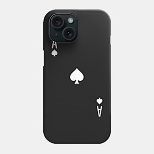 Ace of Spades - Playing Card Design Phone Case