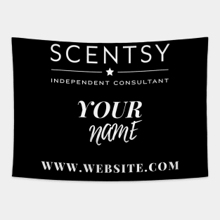 scentsy independent consultant gift ideas with custom name and website Tapestry