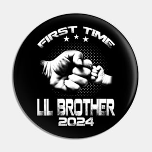 First Time Lil Brother Est 2024  Father's Day Pin