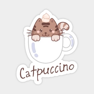 Catpuccino cappuccino Magnet