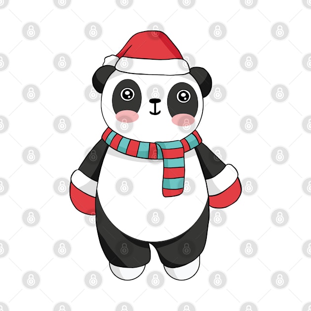 Christmas Panda by OnepixArt