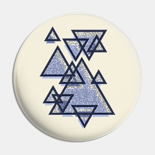 Retro triangles pattern Pin