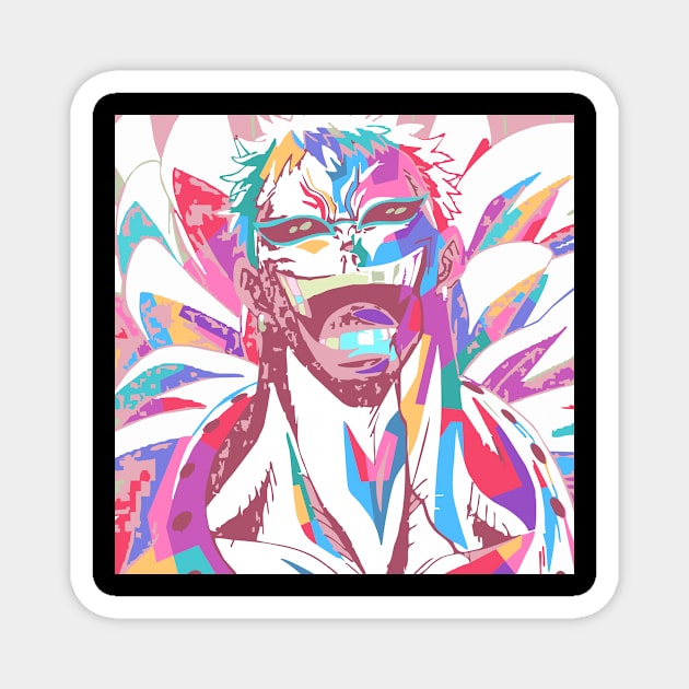 doflamingo one piece Magnet by BarnawiMT