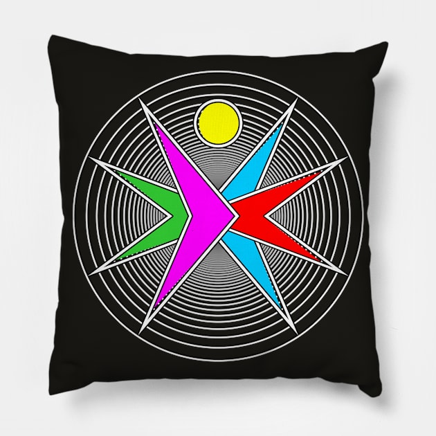 Vitruvian Mad Man Pillow by *PONCHOBOLERO*