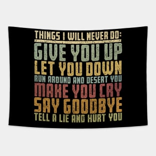 Things I Will Never Do Tapestry