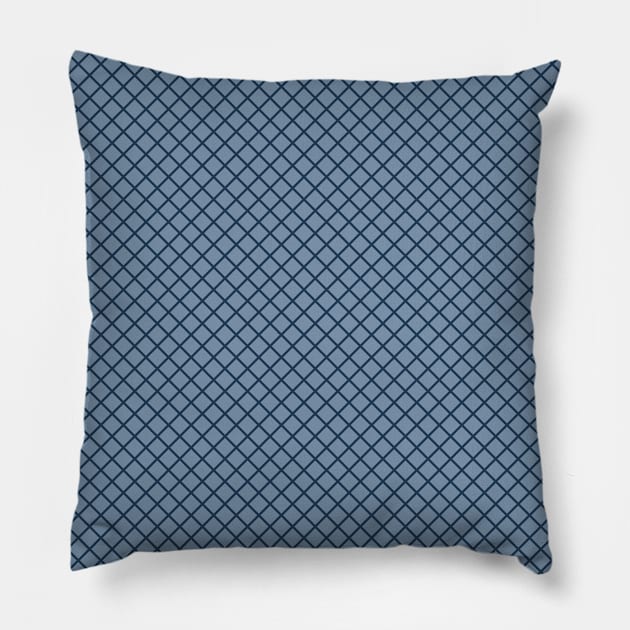 Retro Mustard Blue Modern Pattern Pillow by jodotodesign