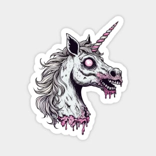 Unicorn Zombie Head Magnet