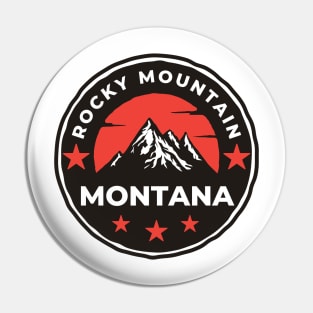 Rocky Mountain Montana - Travel Pin