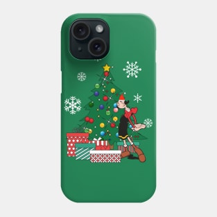 Olive Oyl Around The Christmas Tree Popeye Phone Case