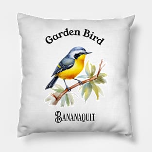 Garden Bird Bananaquit Pillow