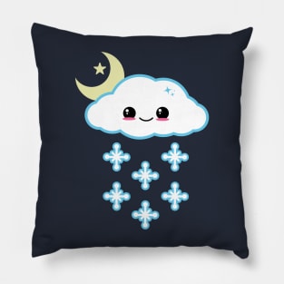 Kawaii Snow Cloud Pillow