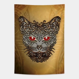 Decorative cat head Tapestry