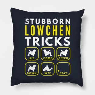 Stubborn Lowchen Tricks - Dog Training Pillow