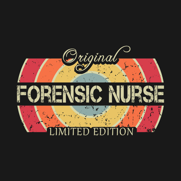 Funny Job Title Worker Retro Vintage Forensic Nurse by issambak