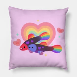 Rainbow guppy 2 Pillow