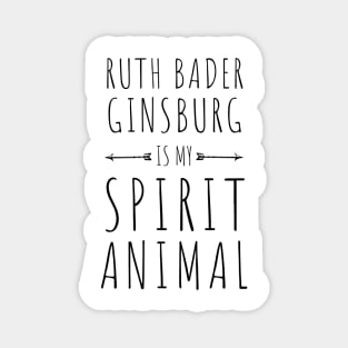 RBG is my spirit animal gifts for strong women Magnet