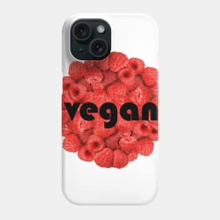 Raspberry vegan circle Phone Case