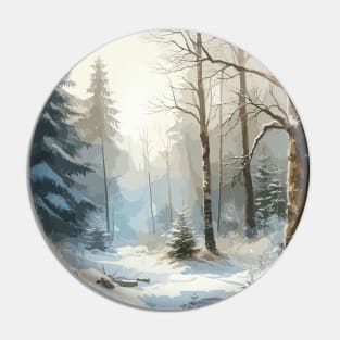 Winter Trees Winter Landscape Pin