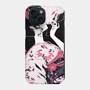 Geisha and Dragon 7011 Phone Case