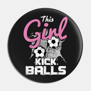 Soccer Girl Pin